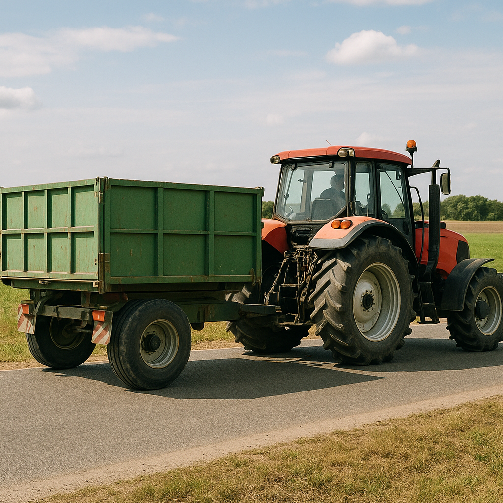 Traktory a přívěsy – jaká pravidla platí