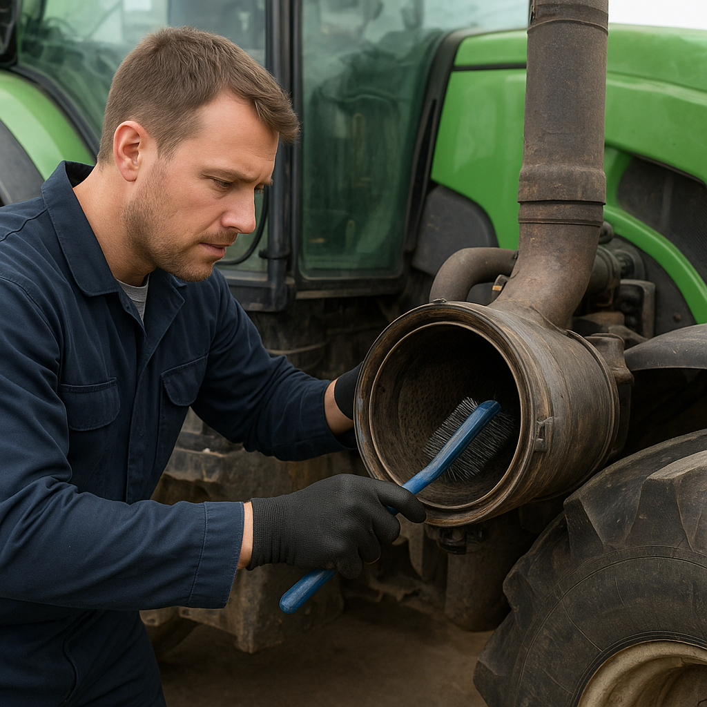 Jak čistit filtr pevných částic u traktoru
